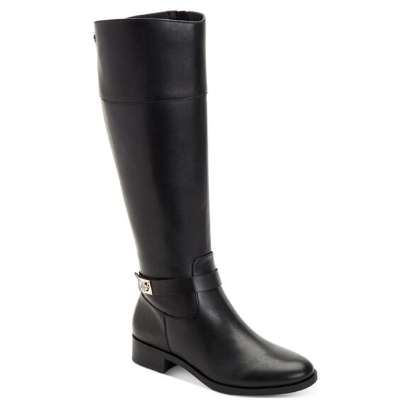 Charter Club Womens Johannes Leather Knee-High Black Riding Boots Size 5 NEW - Picture 4 of 8